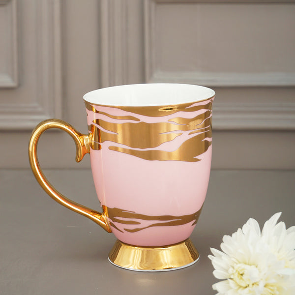 Limited Edition Pink Golden Starburst, New Bone China Mug