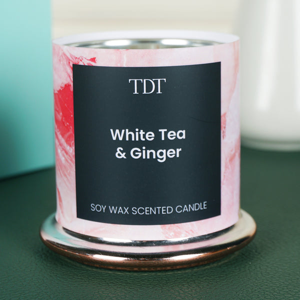 Noir - White Tea and Ginger, Soy Wax Candle (35 hours)