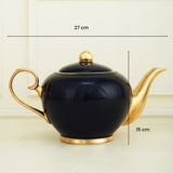 Signature Glossy Black, New Bone China Teapot