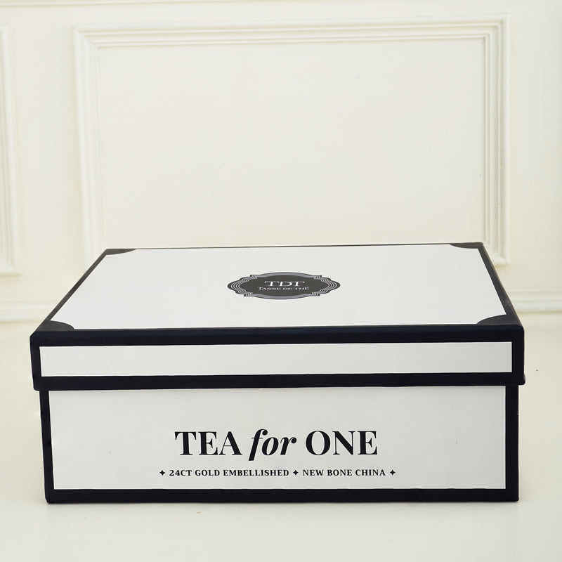 TDT's Signature Powder Blue Tea For One, 3 piece, New Bone China Set