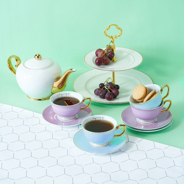 10-piece Signature Powder Blue & Sweet Lilac Tea Set