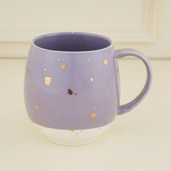 Charming Ceramic Purple & White, Tea & Coffee Mug (450ml)