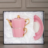 TDT's Signature Blush Pink Tea For One, 3 piece, New Bone China Set