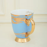 Limited Edition Blue Golden Starburst, New Bone China Mug