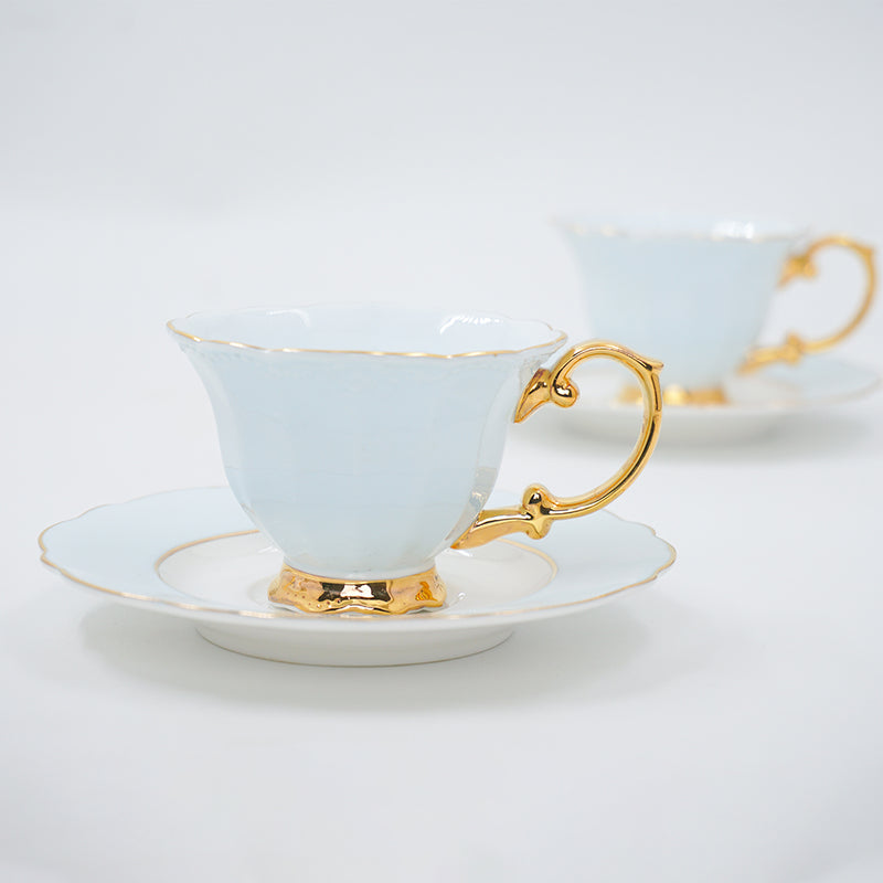 Elegant blue Tea Set