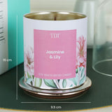 Paradise - Jasmine and Lily, Soy Wax Candle (60 hours)