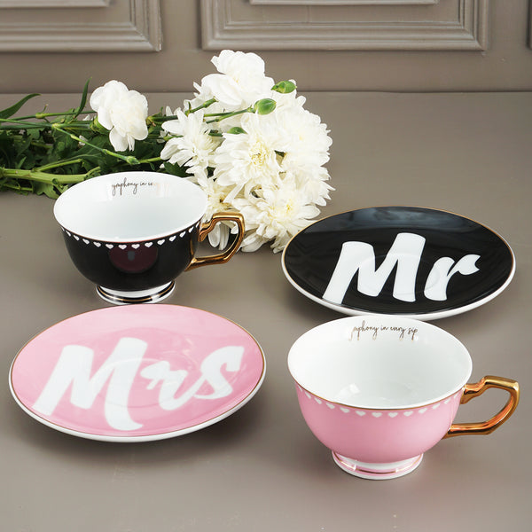 Mr. and Mrs. Plush Tea Set