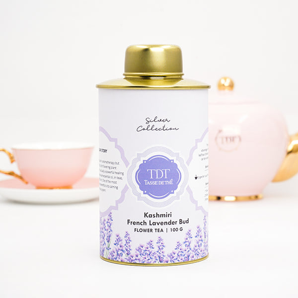 Kashmir French Lavender Bud - Argent Flower Tea Tin, 100G
