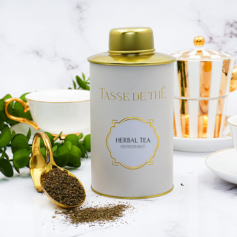 Indian Peppermint Herbal Loose Leaf Tea Tin, 100G
