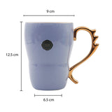 Bold & Bright Purple Mug (500ml) with Designer Golden Handle