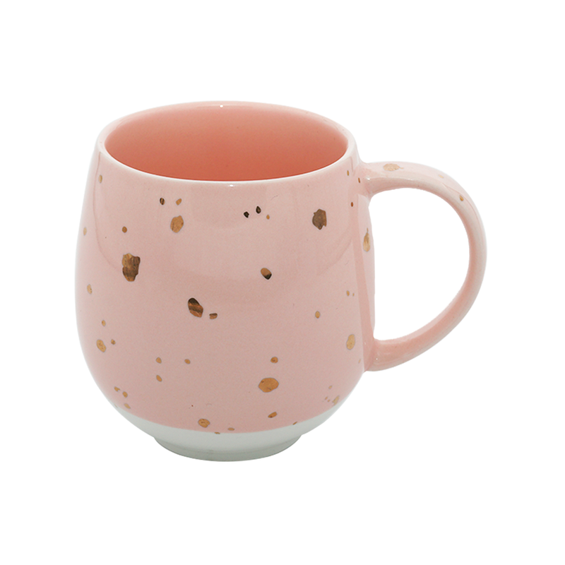 Charming Ceramic Pink & White, Tea & Coffee Mug (450ml)