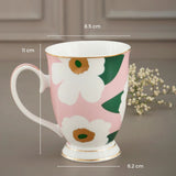 Limited Edition Blush Pink Unikko Flower Pattern, New Bone China Mug