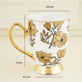 Limited Edition Bespoke Le Fleur White and Gold New Bone China Mug