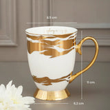 Limited Edition White Golden Starburst, New Bone China Mug