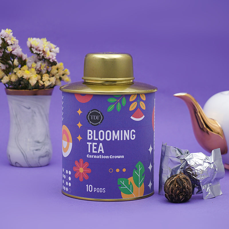 Carnation Crown Blooming Tea, 10pcs