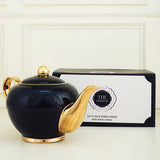 Supremely Royal Black & Gold Mandala Tea Set