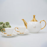 Elegant white Tea Set