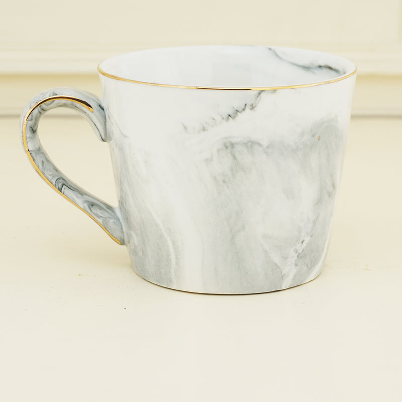 Don’t Stress You Flawless, Bone China Grey Marble Finish Mug (300ml)