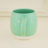 Charming Ceramic Green & White, Tea & Coffee Mug (450ml)