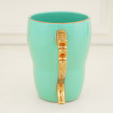 Bold & Bright Green Mug (500ml) with Designer Golden Handle